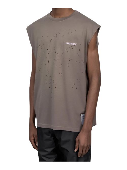 Satisfylogo-print tank top SATISFY | 1100591E02Sun Bleached Falcon